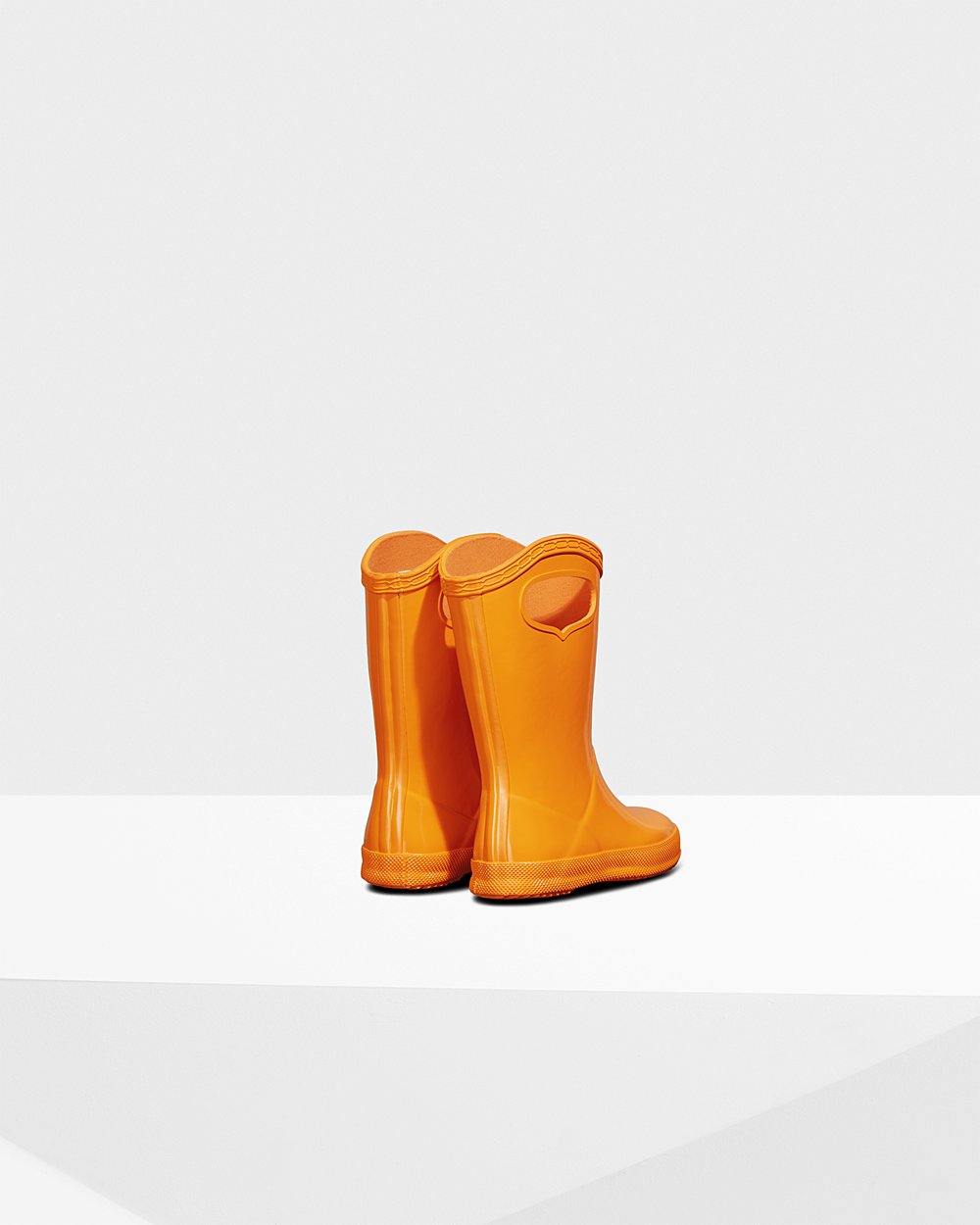 Galochas Hunter Criança Laranja - Original First Classic Grab Handle Gloss - 48BURQELW